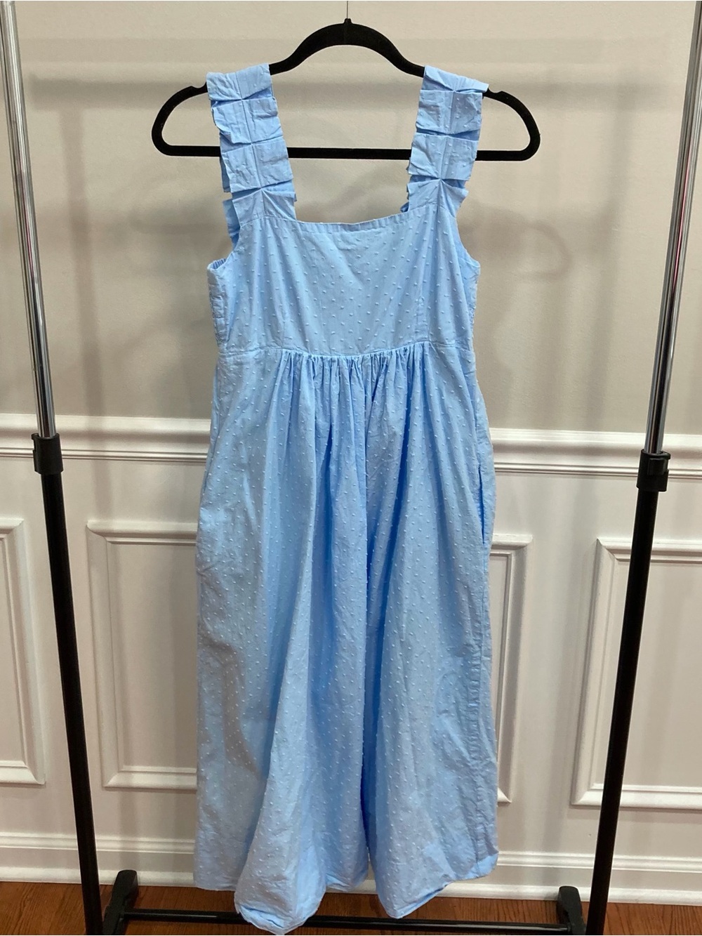 Lake Cotton Lolly Dress in Morning Blue XS - Picture 4 of 6